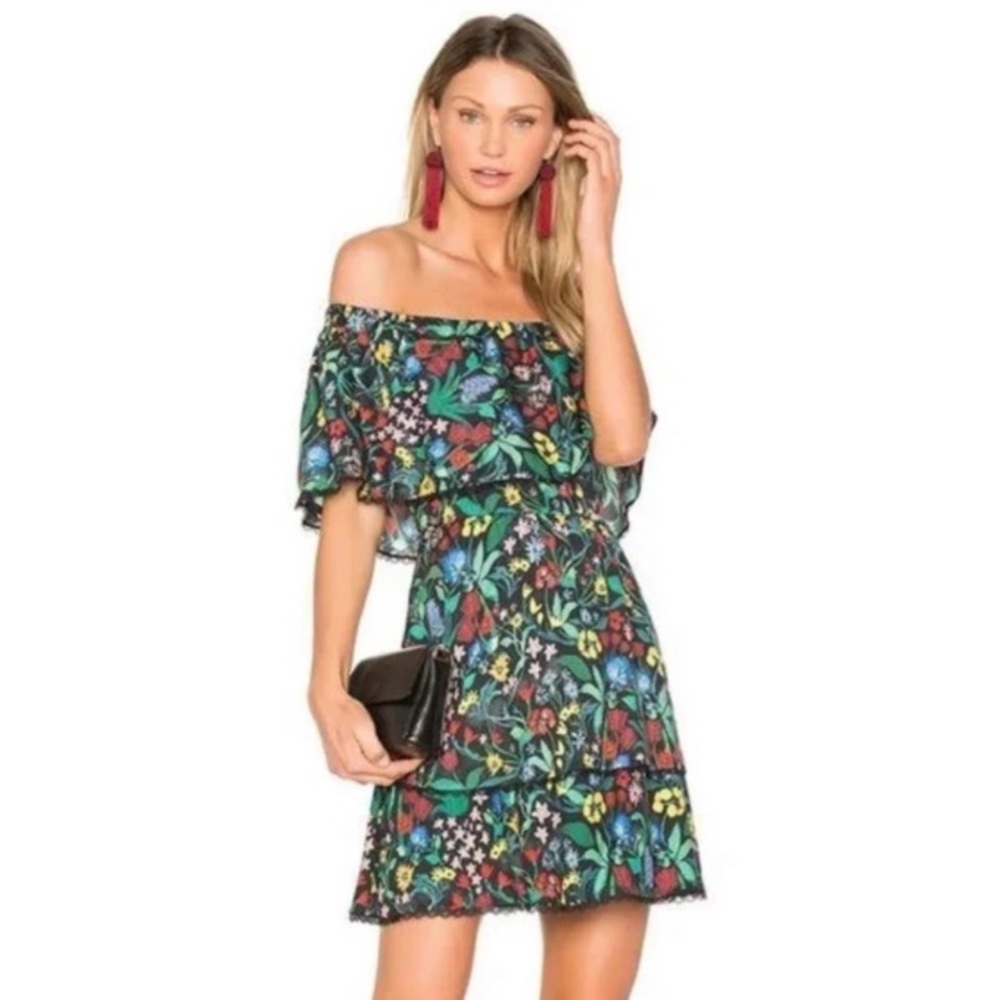 ❤️… ALICE + OLIVIA TYLIE Chelsea Wildflower Dress